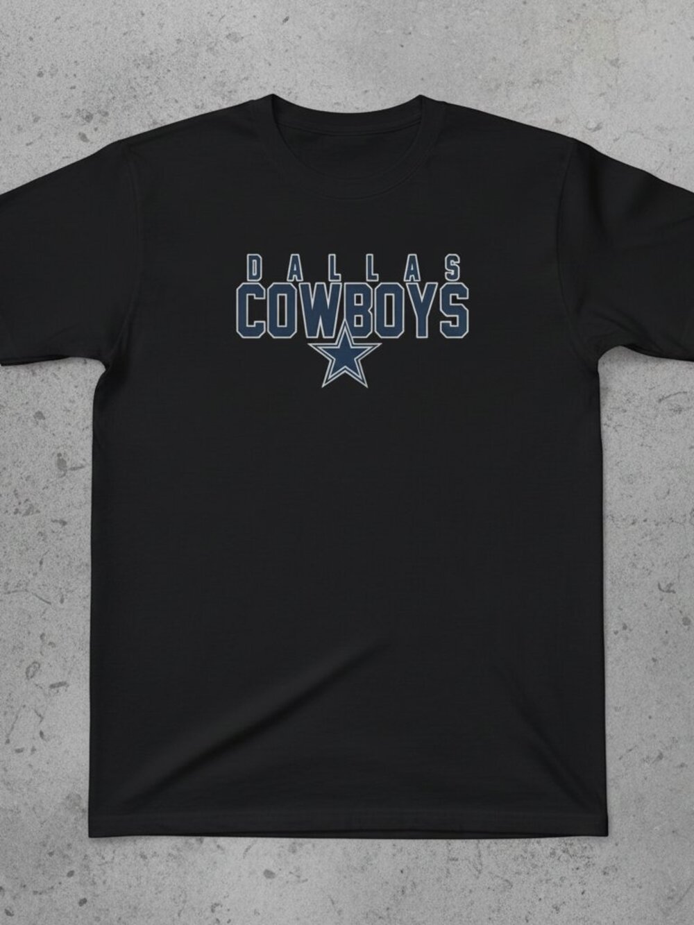 Vintage Dallas Cowboys Graphic T-Shirt | Unisex NFL Fan Tee | Black Sports Shirt
